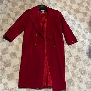 Worthington vintage Red Double-Breasted Women's Coat